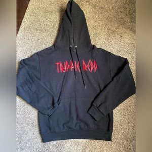 Unisex trippie redd black graphic hoodie